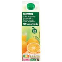 Zumo de Naranja sin Pulpa Eroski, Brik 1 Litro
