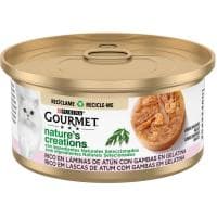 Alimento de Atún&gambas para Gato Gourmet, Lata 70 G