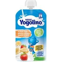 Yogolino de Frutas Sabor Plátano y Fresa Nestlé, Bolsita 100 G