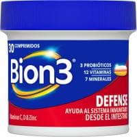 Vitaminas C, D & Zinc Defense Bion3, Bote 30 Comprimidos