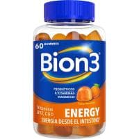 Vitaminas B12, C & D Energy Gominolas Bion3, Bote 60 Comprimidos