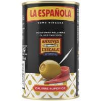 Aceitunas Rellenas de Anchoas L'escala la Española, Lata 130 G