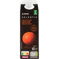 Zumo de Naranja 100% Exprimida Eroski Seleqtia, Brik 1 Litro
