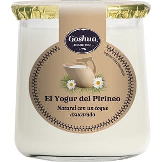 Yogur Natural con un Toque Azucarado y con Leche Fresca del Pirineo Goshua