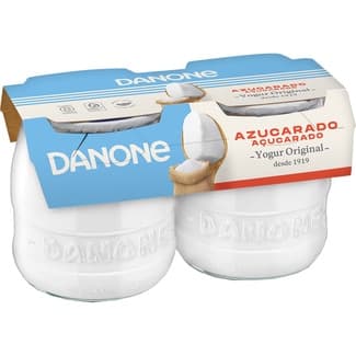 Yogur Natural Azucarado Pack 2 Danone Original