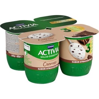 Bífidus Cremoso Stracciatella sin Gluten Pack 4 Danone Activia