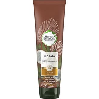 Acondicionador Hidrata Aroma a Coco 0% Parabenos Parafina Colorantes ni Ftalatos Herbal Essences