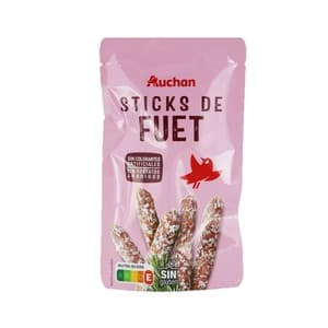 Auchan Mini Fuets Elaborados sin Colorantes Artificiales 50 G. Producto Alcampo