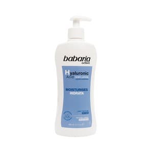 Babaria Leche Corporal (body Milk) con Ácido Hialurónico para Pieles Secas 500 Ml.