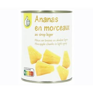 Producto Económico Alcampo Piña en Almíbar en Trozos 340 Gr.