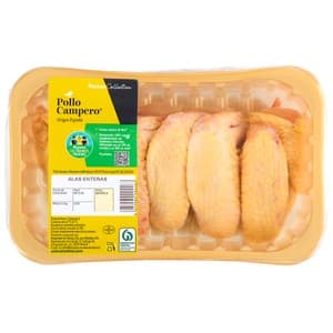 Alcampo Cultivamos LO Bueno Alitas de Pollo Campero Enteras, Bandeja 450 G