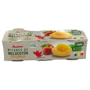 Producto Alcampo Mitades de Melocotón en Almíbar 3 X 115 G. 345 G