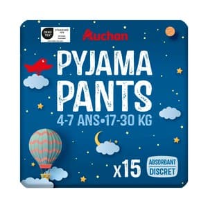Producto Alcampo Pañales de Noche Talla 7 Unisex (17-30 Kg) 15 Uds.