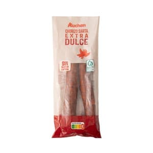 Auchan Sarta de Chorizo Dulce de Categoria Extra 280 G. Producto Alcampo
