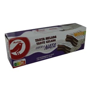 Auchan Tarta Helada de Nata Recubierta de Cacao 525 G. Producto Alcampo