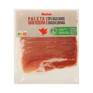Alcampo Cultivamos LO Bueno Paleta Gran Reserva (50% Raza Duroc), Cortada en Lonchas 100 G.