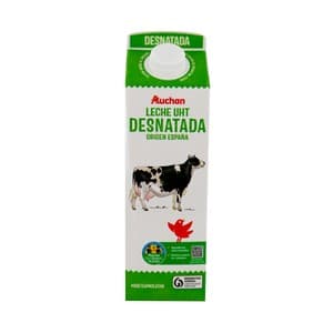 Alcampo Cultivamos LO Bueno Leche de Vaca Desnatada, de Origen Española 1 L. 1000 ML