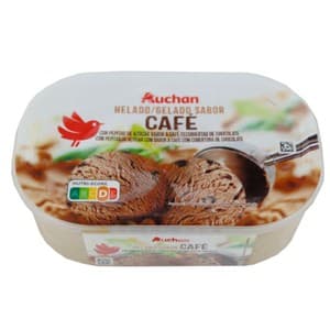 Auchan Tarrina de Helado de Café 1 L. Producto Alcampo 1000 ML