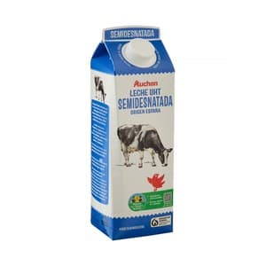 Alcampo Cultivamos LO Bueno Leche de Vaca Semidesnatada, de Origen Española 1 L. 1000 ML