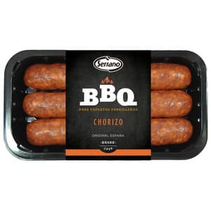 Bandeja con Chorizos Especiales para Barbacoa Serrano 400 G.