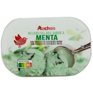 Auchan Tarrina de Helado de Menta 1 L. Producto Alcampo 1000 ML