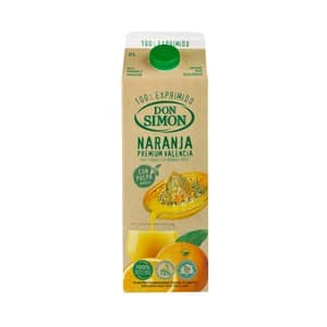 DON Simon Brick Zumo de Naranja con Pulpa (100% Naranja Exprimida) 2l 2000 ML