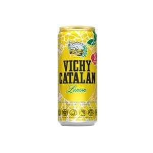 Vichy Catalan Agua Mineral con Gas Sabor Limón Lata de 33 Cl. 330 ML