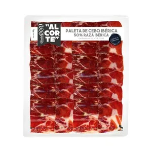 Boadas 1880 al Corte Paleta de Cebo Ibérica (50% Raza Ibérica), Cortada en Finas Lascas 90 G.