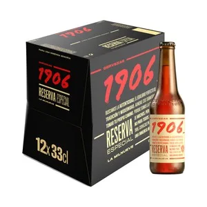 1906 Cervezas Reserva Especial Pack de 12 Botellines de 33 Cl. 3960 ML