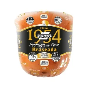 EL Pozo 1954 Pechuga de Pavo Braseada de Origen 100% Nacional - Loncha Fina 1 Mm 127.5 G
