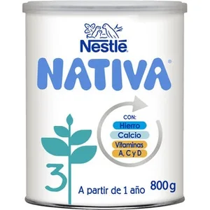 3 Leche Infantil de Crecimiento desde 12 Meses sin Aceite de Palma Nestle Nativa