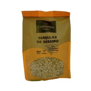 4 Hectáreas Bio  Semillas de Sesamo Natural 250 G