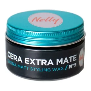Nelly Nº 5 Cera Fijadora con Textura Tipo "pomada", Acabado Extra Mate y Fijación Fuerte (5) 100 Ml.