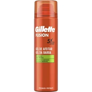 5 Gel de Afeitar Ultra Sensitive con Aceite de Almendras para Piel Sensible Gillette Fusion