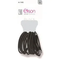 6+6 Elásticos Pequeños Negros Elison, Pack 1 Ud