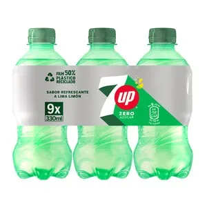7up Refresco Lima-limón Pack 9 Uds. X 330 Ml. 2970 ML