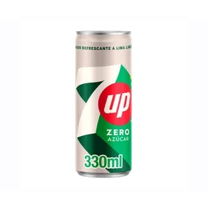 7up Zero Refresco con Sabor a Lima Limón, en Lata de 330 Ml.