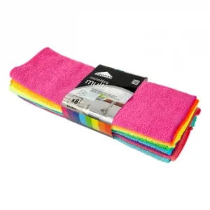 8 Bayetas Multiusos de Microfibra  Rozenbal  - Colores Surtidos