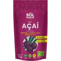 Açaí en Polvo Bio Solnatural, Bolsa 70 G