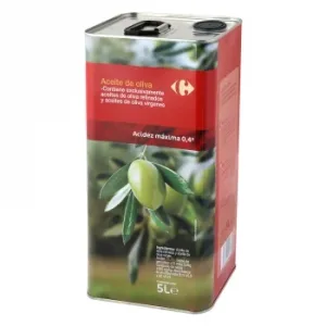Aceite de Oliva Suave 0,4º Carrefour Lata 5 L.