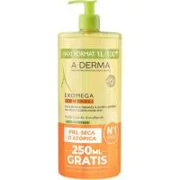 Aceite Limpiador Emoliente Aderma Exomega, Dosificador 1000 Ml