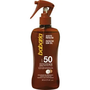 Aceite Protector Coco Spf-50 Acelerador del Bronceado Resistente al Agua Babaria