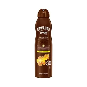 Hawaiian Tropic Aceite Solar en Spray con Textura Bruma Seca, Aceite de Argan y FPS 30 (medio) 180 Ml.