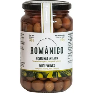 Aceituna Arbequina Verde Entera Categoría Primera  Romanico 210 G