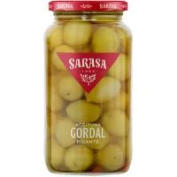 Aceituna Gordal Picante Sarasa, Frasco 500 G