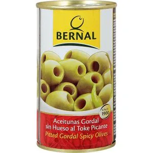 Aceituna Gordal Picante sin Hueso Lata 150 Gr