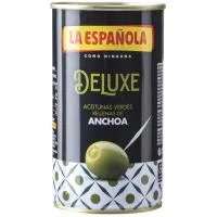 Aceituna Rellena de Anchoa Deluxe la Española, Lata 150 G