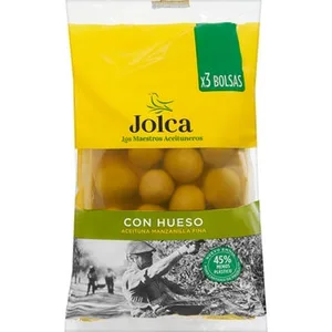 Aceituna Verde Manzanilla Fina con Hueso Pack 3 Jolca