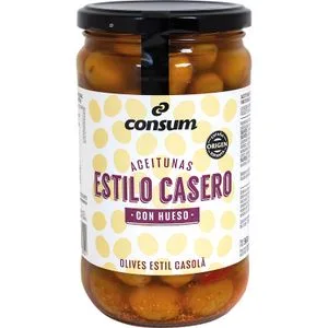 Aceitunas Estilo Casero con Hueso 330 Gr