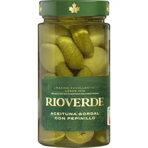 Aceitunas Gordal Rellenas de Pepinillo Rioverde
